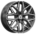 Диск литой КиК Ариус (КС1187) 17x7.0J/5x108 D63.35 ET42 алмаз чёрный